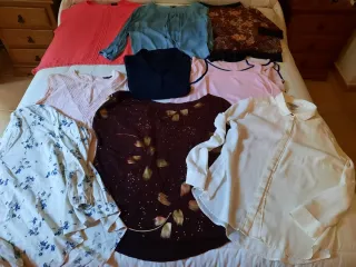 Lote 9 blusas talla grande