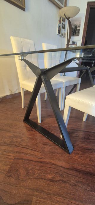 Tavolo Vetro Ricci Casa + 4 Sedie Mondo Convenienz