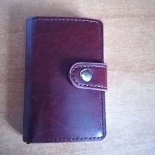 Portafoglio slim pelle marrone uomo