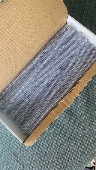 Espiral Plástico Encuadernación Transparente