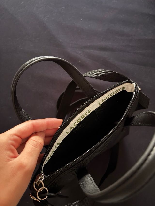 Borsa Tote Nero Lacoste