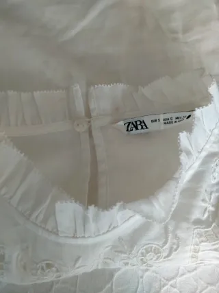 Camisa blanca mujer encaje