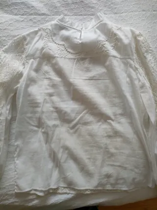 Camisa blanca mujer encaje