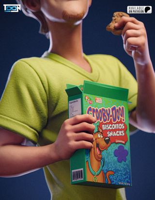 Figura Shaggy - Scooby Doo - Resina