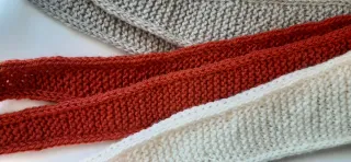 Bufanda scarf tipo sophie tejida a mano.