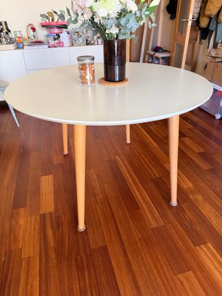 Mesa extensible redonda Kave Home Oqui