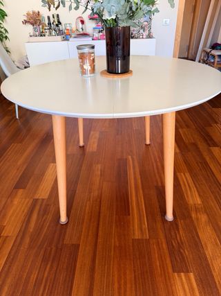 Mesa extensible redonda Kave Home Oqui