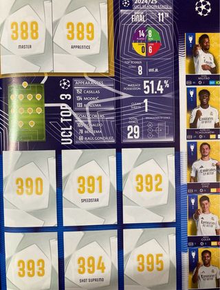 Álbum Stickers Champions League 2025/26 + cromos