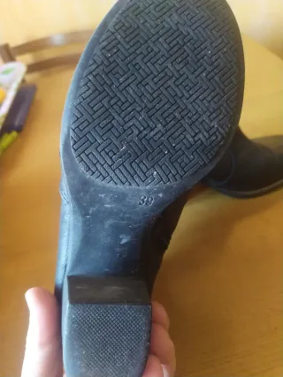 Botines piel mujer Graceland Talla 39. Gris oscuro