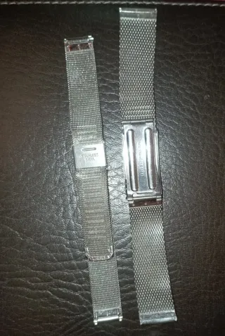 Pulsera de reloj de malla de acero inoxidable