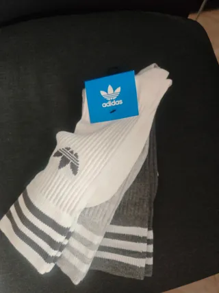Pack 3 Calcetines Adidas Talla 38-42