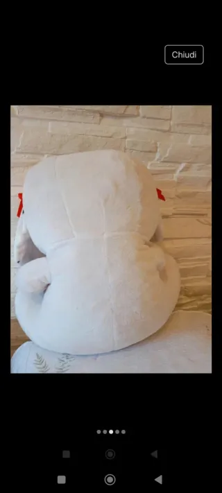 Peluche cane dalmata con cuore I Love You