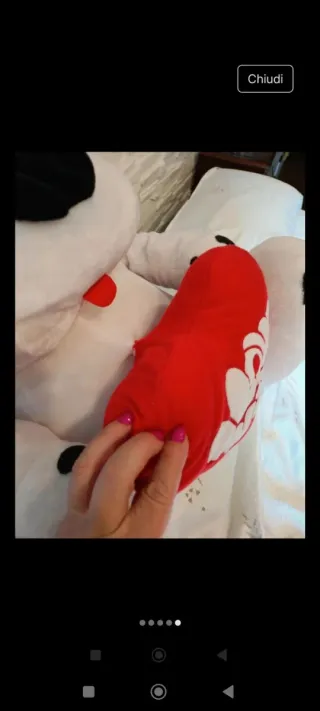 Peluche cane dalmata con cuore I Love You