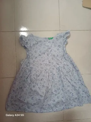 Vestito bambina fantasia floreale 10 anni