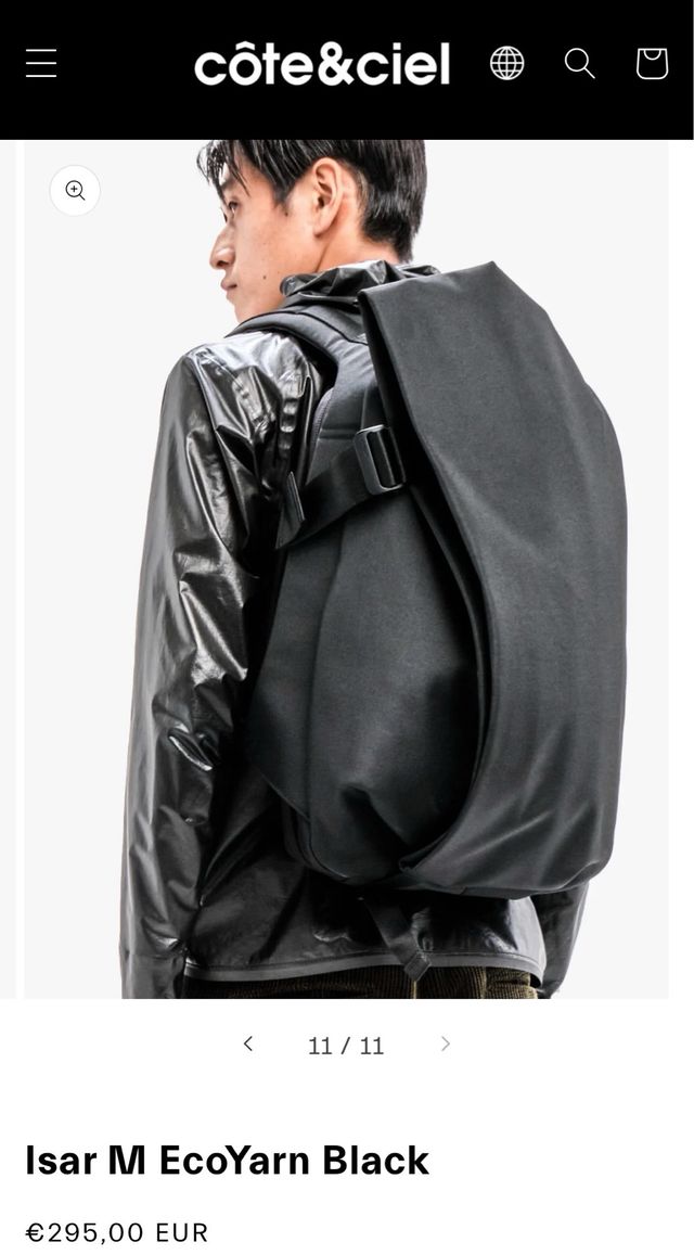 Côte ciel Isar M EcoYarn Black