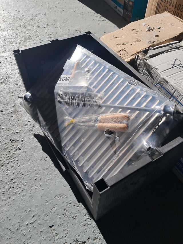 Imex El Zorro  - Cajón barbacoa elevador, parrilla inox