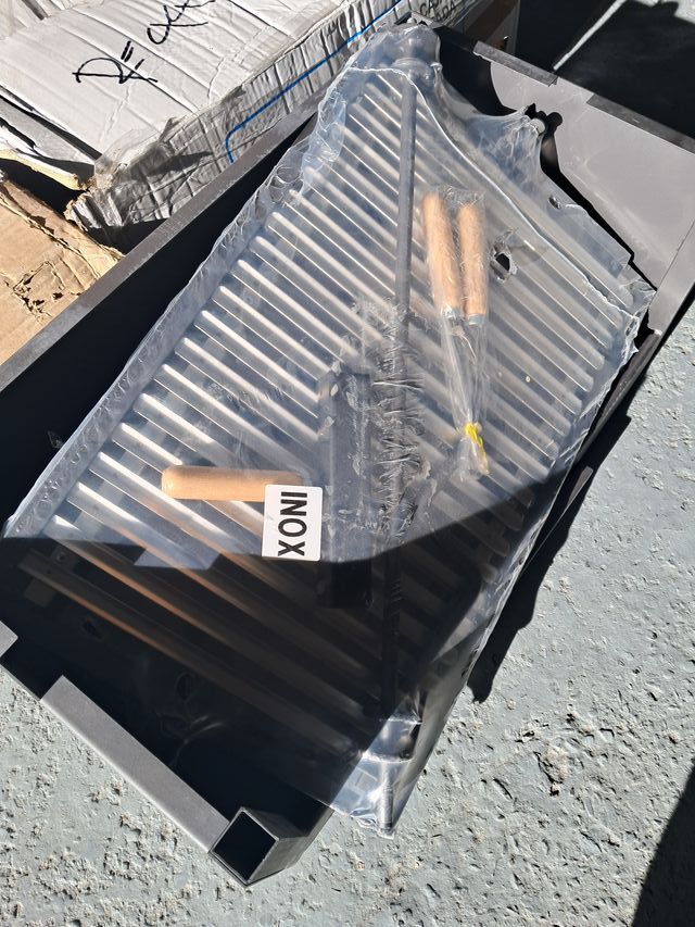 Imex El Zorro  - Cajón barbacoa elevador, parrilla inox