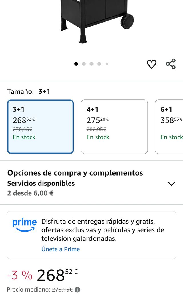 Barbacoa de gas 3+1 AMIG