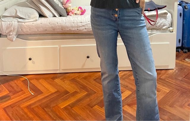 Pantalón vaquero Zara azul