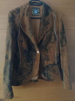 Americana mujer estampado