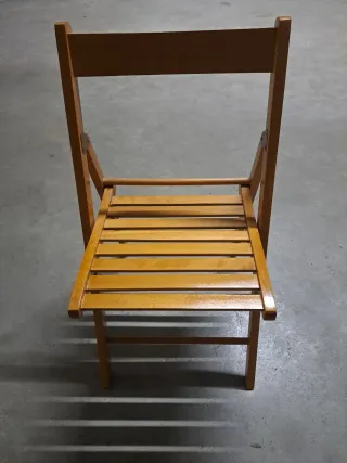 4 Sedie pieghevoli in legno