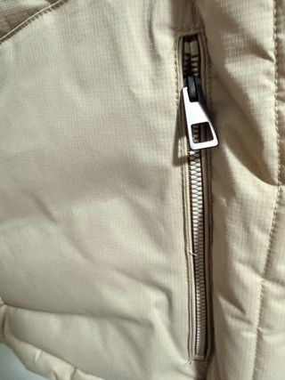 Chaleco acolchado hombre beige talla XXL