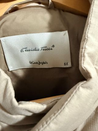 Chaleco acolchado hombre beige talla XXL