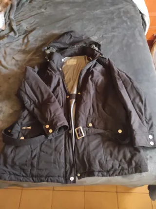 Anorak negro talla grande