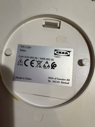 Plafoniera LED Ikea con sensore