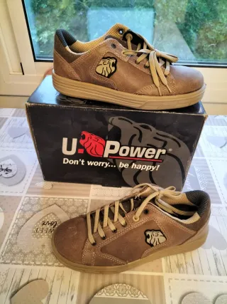 Zapatos de seguridad U-Power Beige/Marrón