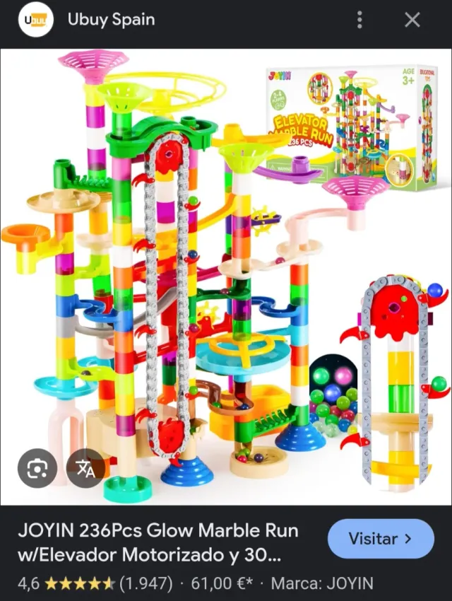 Gioco di Canicas Motorizzato 236 Pezzi Valutato 61€