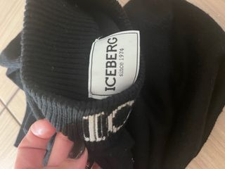 Maglia Iceberg nera logo collo M 8/9 anni