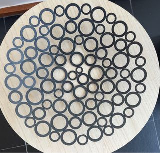 Fruteira / Prato Decorativo Metal Preto