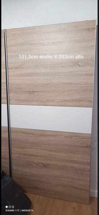 Puertas correderas armario 101,5x203cm