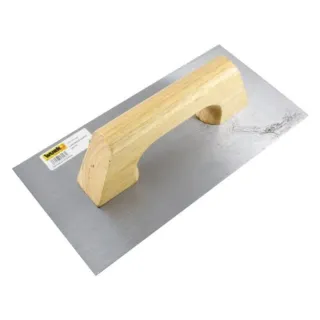 Llana Acero Mango Madera 300x150mm