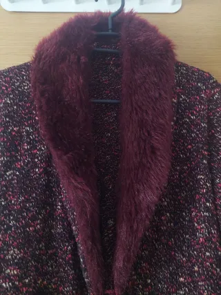 Americana con cuello de pelo