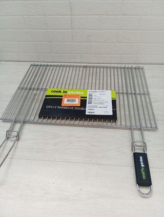 Griglia doppia per barbecue