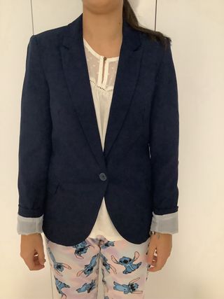 Blazer azul marino Stradivarius Talla S