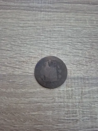 3 Monedas Alfonso XII 10 Céntimos 1870s