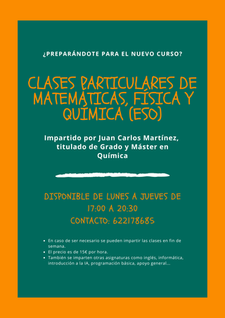 Clases Particulares Matemáticas, Física y Química