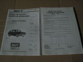 Manual Taller SEAT 127 Tiempos Reparación
