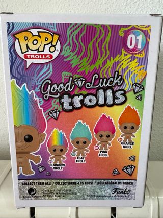 Funko Pop Good Luck Trolls 01 Rainbow Troll