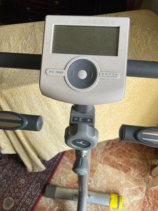 Bicicleta Estática Gris y Azul