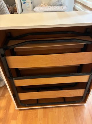 Mueble cama plegable blanco