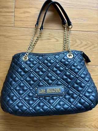 Borsa Moschino trapuntata nera