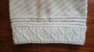 Cappello invernale bianco slouchy