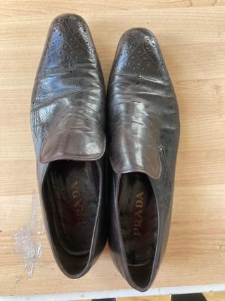 Stivali marroni Prada da uomo