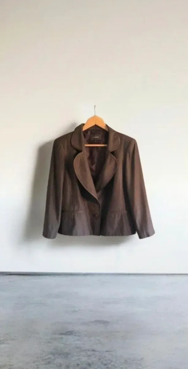 Blazer satén Zendra marrón