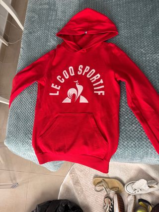 Sudadera Le Coq Sportif Roja Talla XS