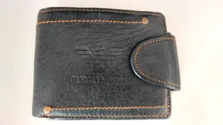 Portafoglio Giorgio Armani Pelle Nera